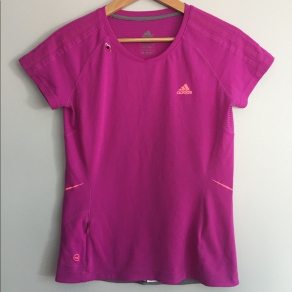 adidas Tops - Pink Adidas Supernova climacool athletic tee